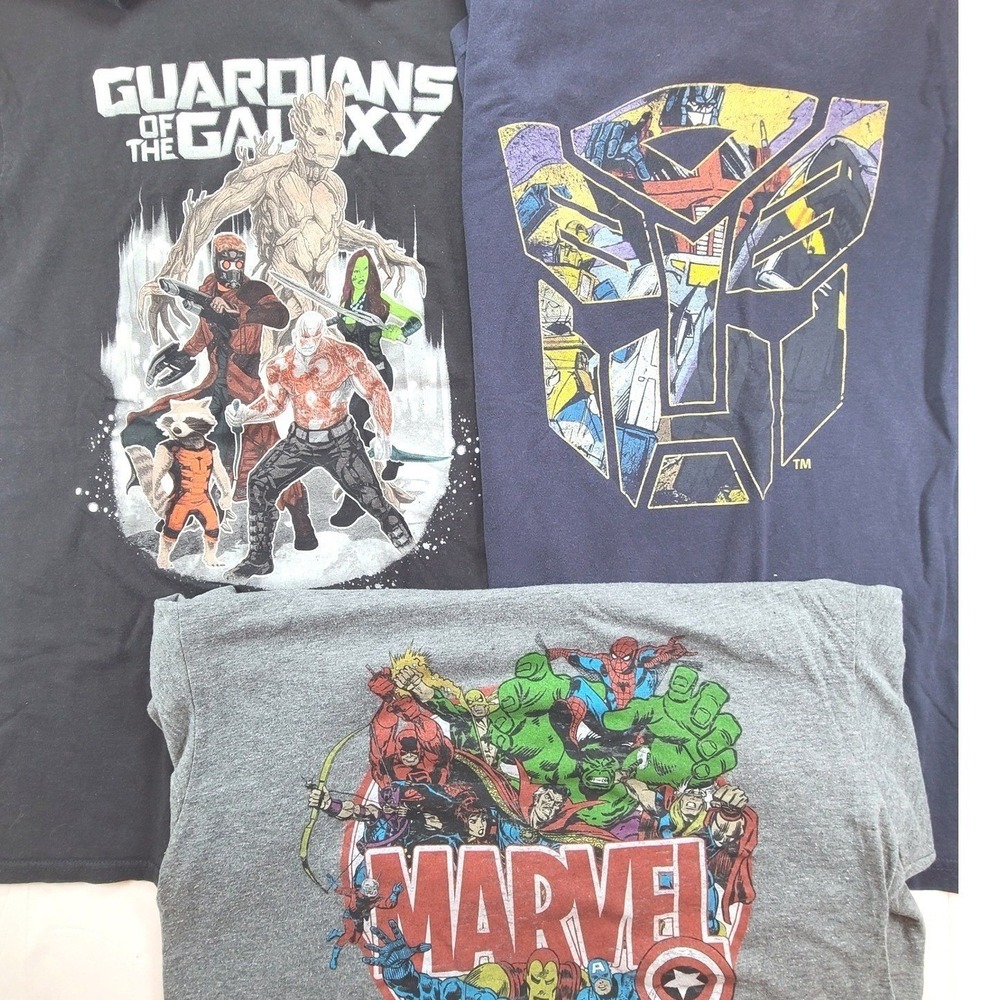 Marvel The‎ Infinity Saga Guardians Of The Galaxy Mens T-Shirts Medium Lot Of 3